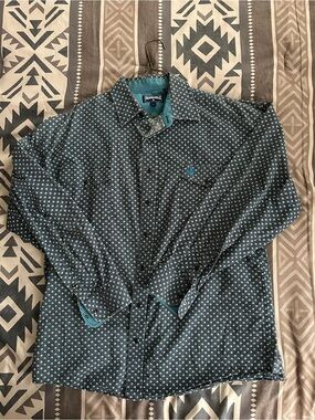 Panhandle Teal & Black Western Shirt